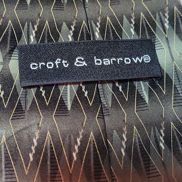 Croft and Barrow all silk men's neck tie - Picture 3 of 5